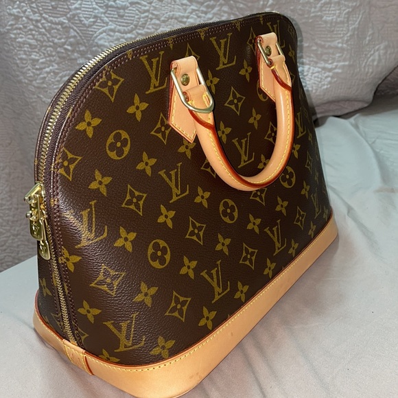 Alma PM Monogram Canvas Top Handle Bag - Picture 2 of 15